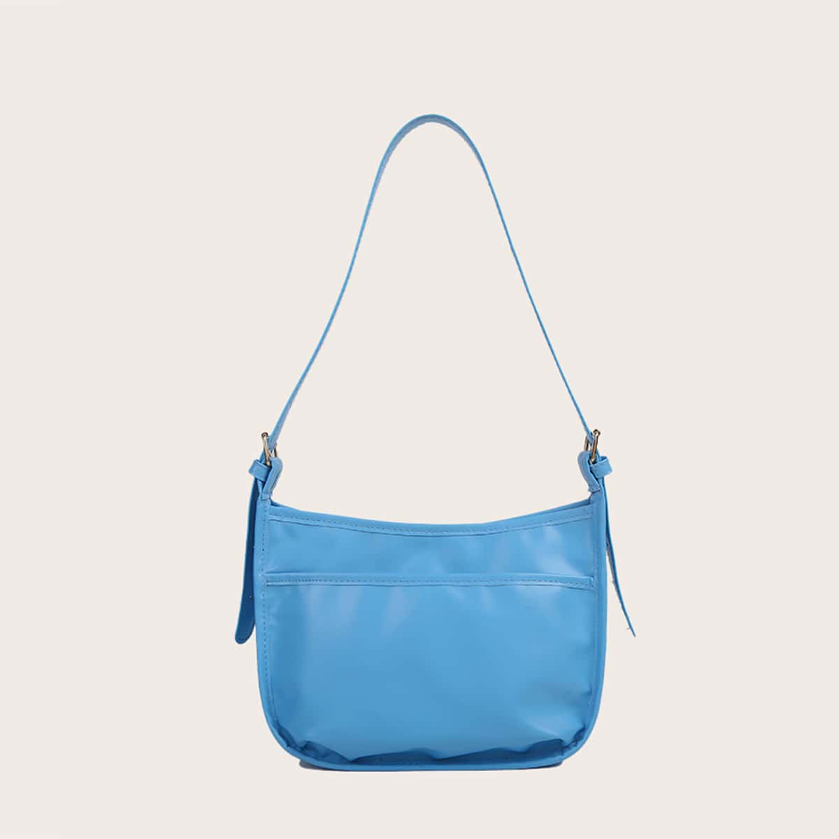 

Solid Shoulder Bag, Blue
