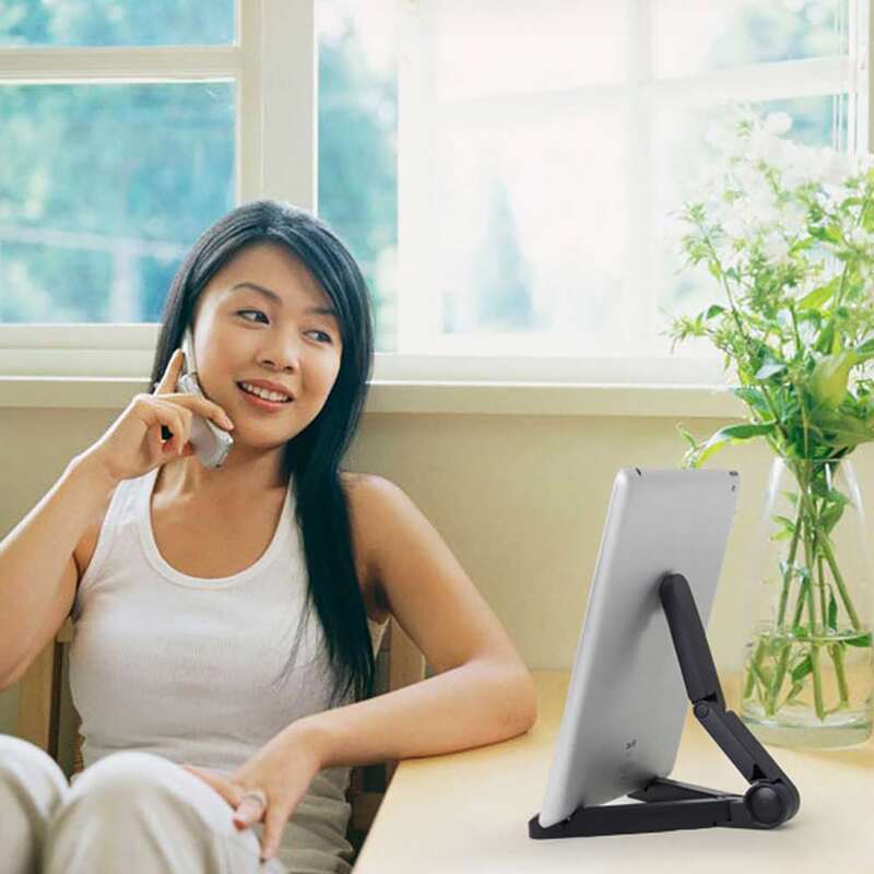 

1pc Solid Phone Holder, Black