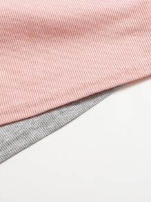 SHEIN EZwear 2 件装女式纯色吊带上衣 - 彩色 - 查看 4