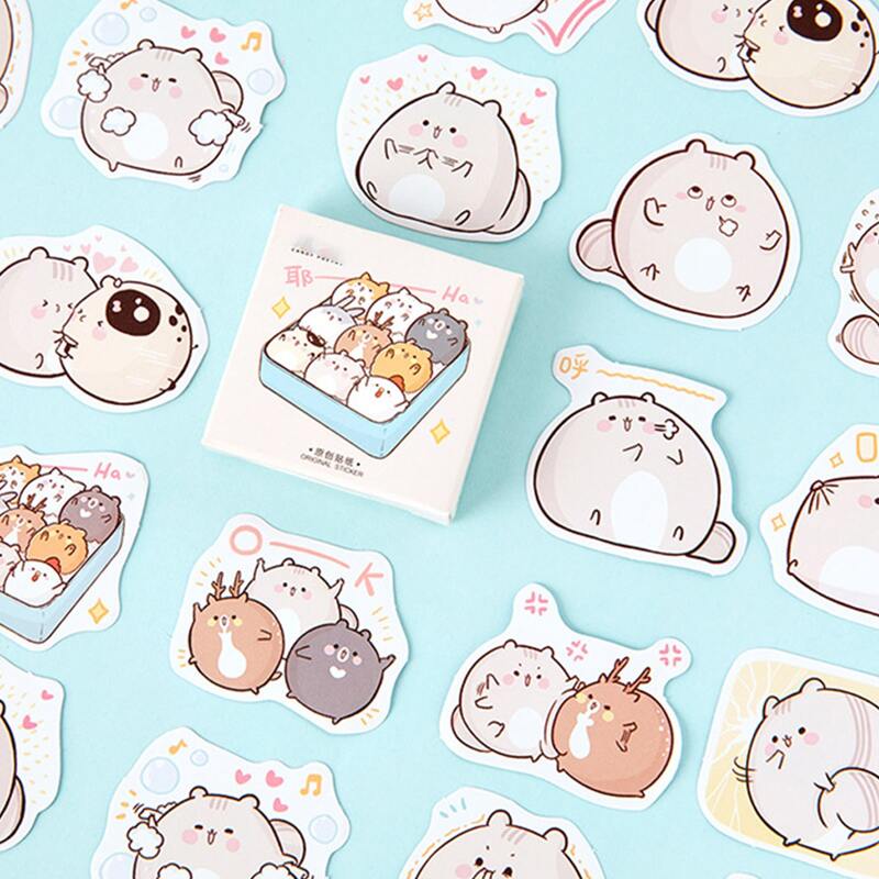 

45pcs Cartoon Graphic Sticker, Multicolor