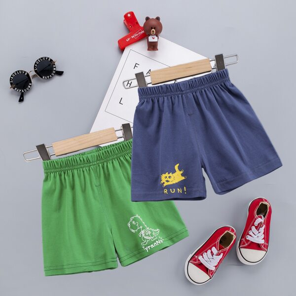 

Toddler Boys 2 Pack Cartoon Graphic Track Shorts, Multicolor