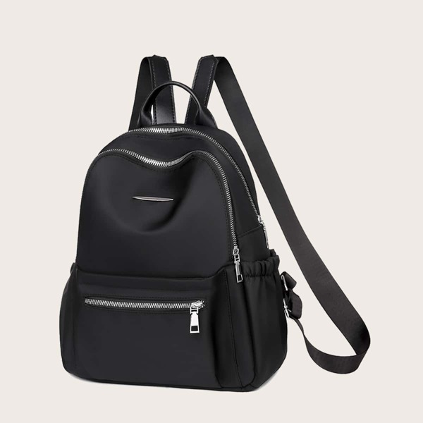 

Minimalist Pocket Front Backpack, Black