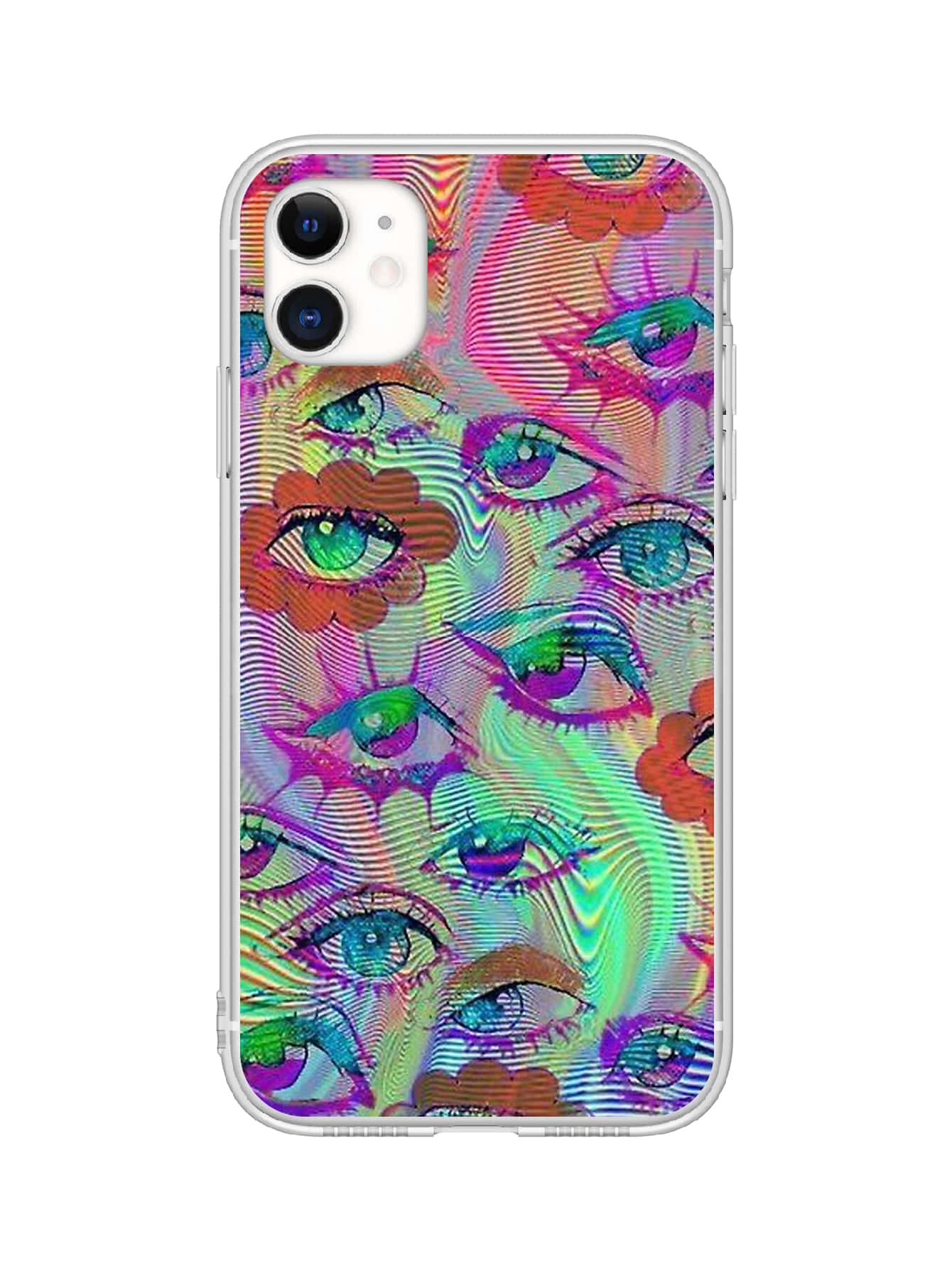 Eye Pattern Phone Case - Multicolor - View 1