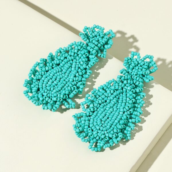 

Water Drop Shaped Earrings, Blue