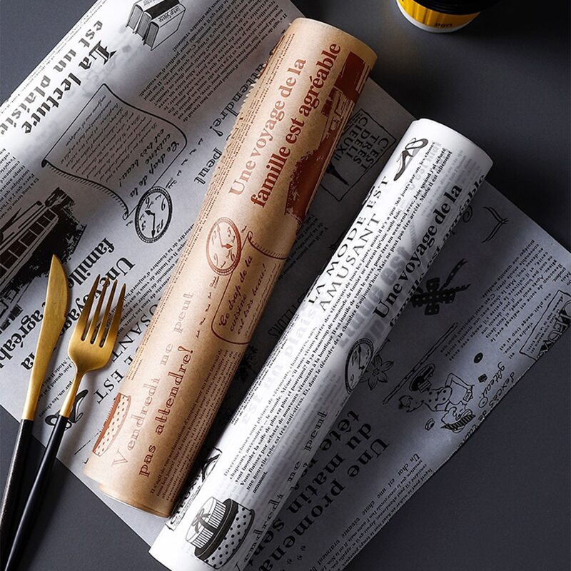 

1roll Random Newspaper Baking Paper, Multicolor