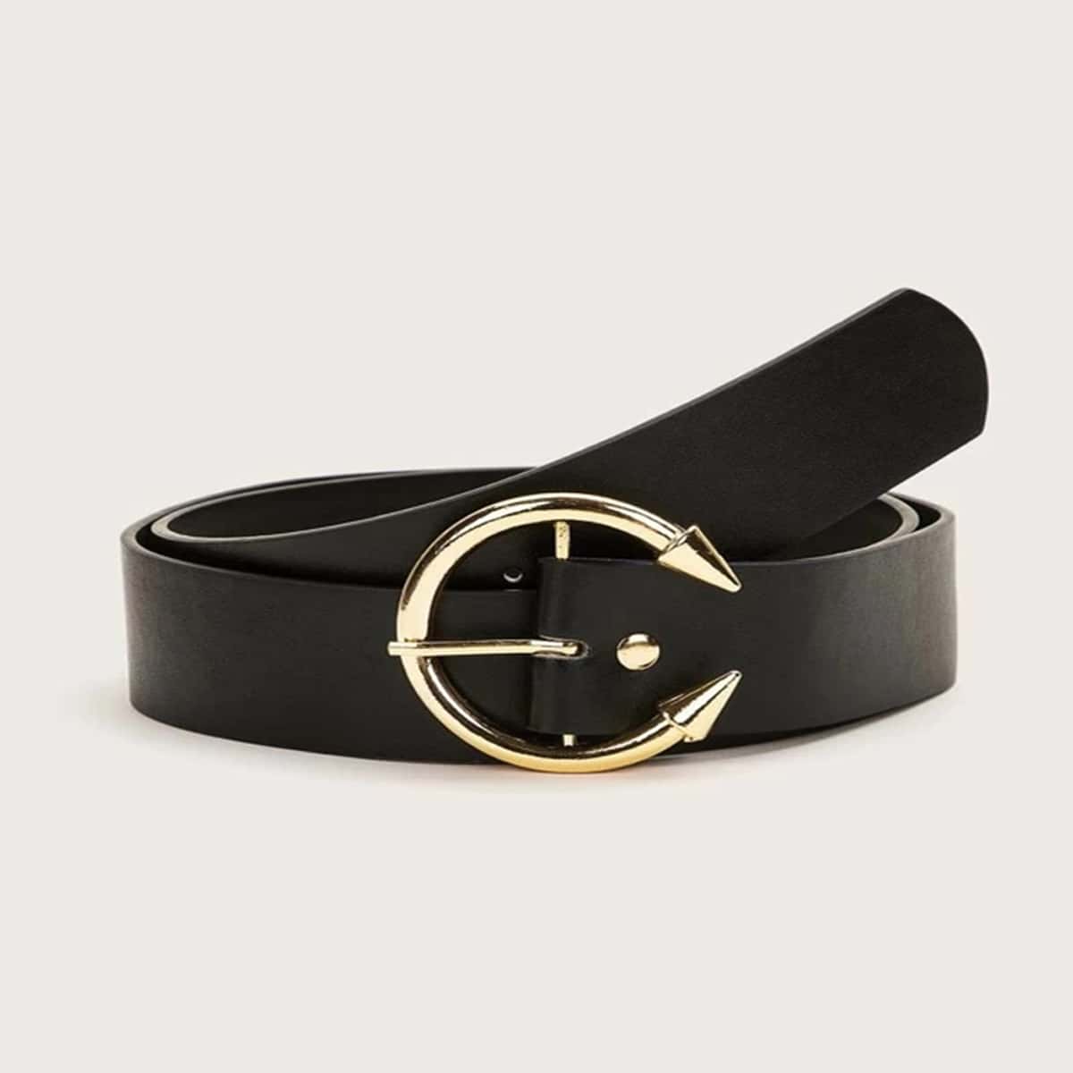 

Metal Buckle Belt, Black