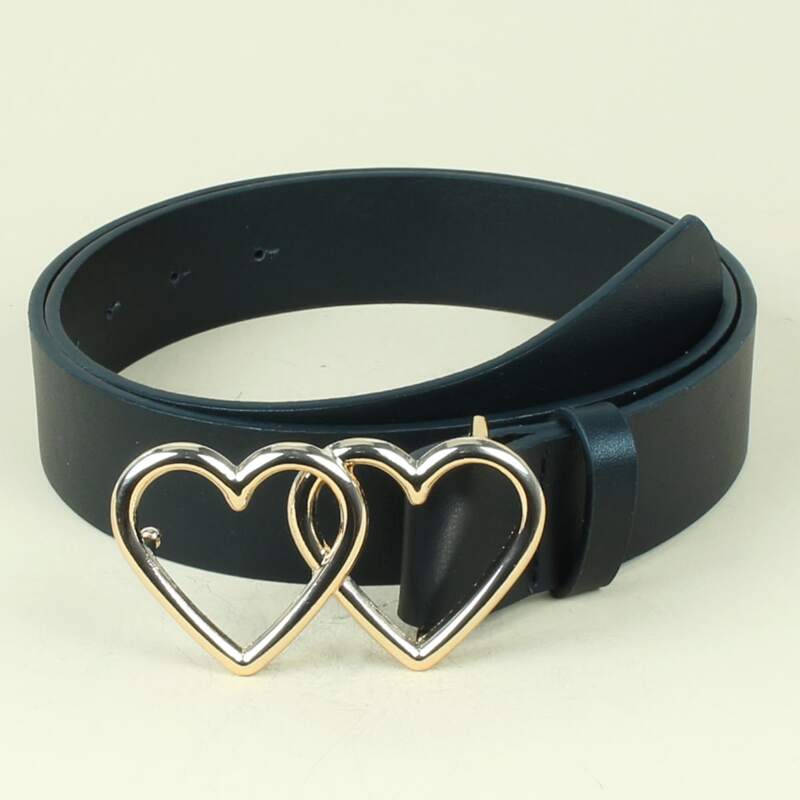

Heart Buckle Belt, Gold