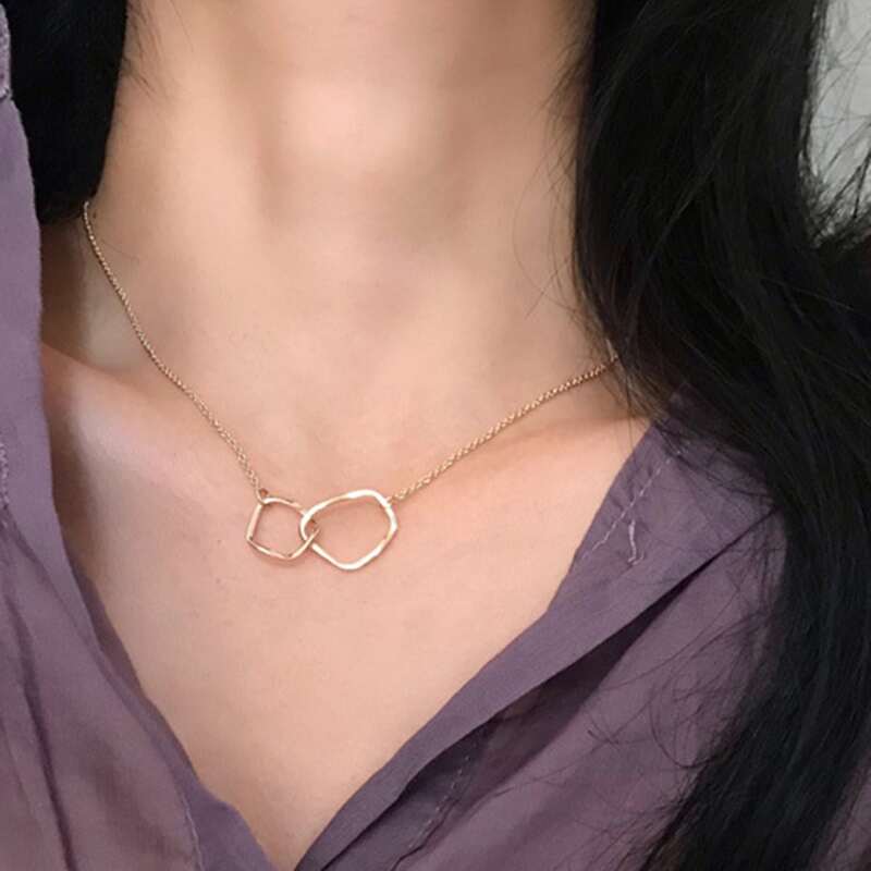 

Geo Pendant Necklace, Gold