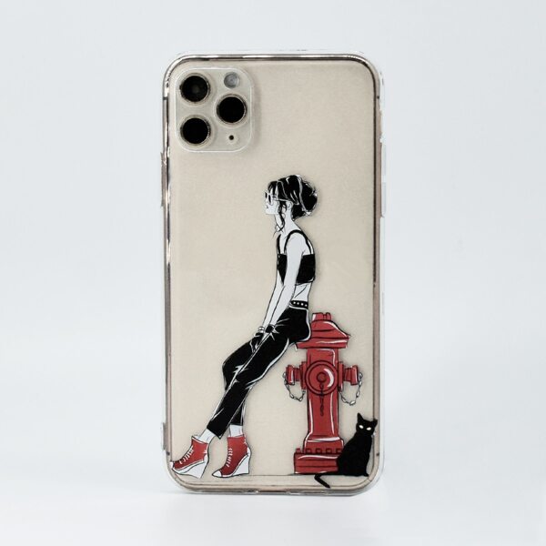 

Girl Print Clear Phone Case