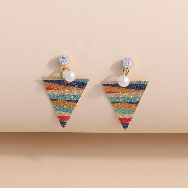 

Faux Pearl Geo Decor Drop Earrings, Multicolor