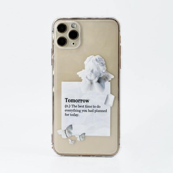 

Angel Print Clear Phone Case