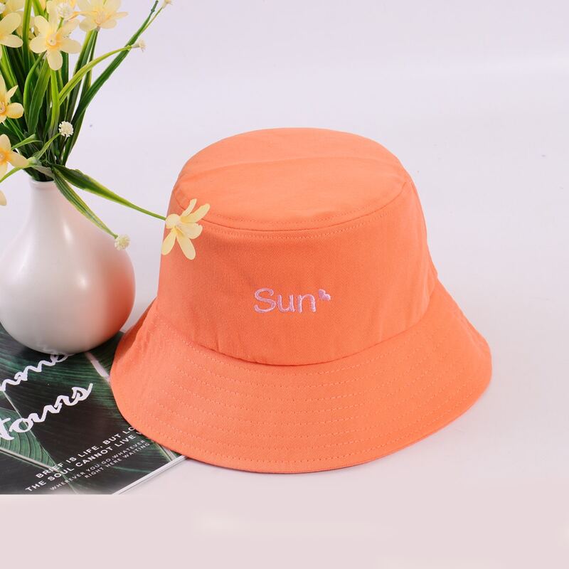 

Heart & Letter Bucket Hat, Orange