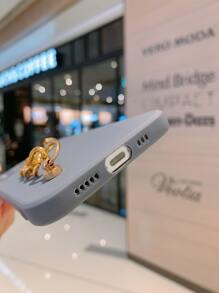 Chain Hand Strap Phone Case - Blue - View 4