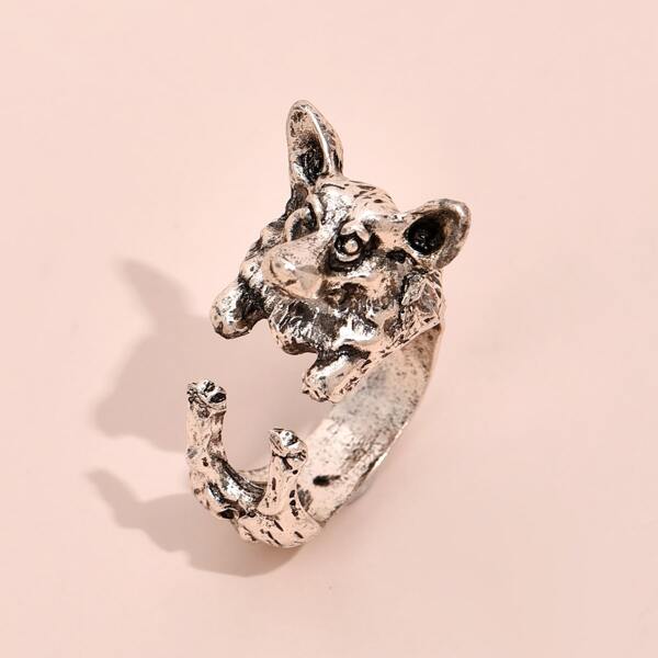 

Vintage Cuff Ring, Antique silver