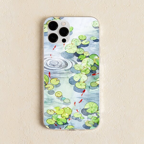 

Lotus Pond & Fish Phone Case, Multicolor