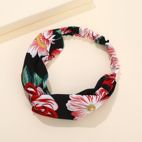 

Flower Print Hair Band, Multicolor