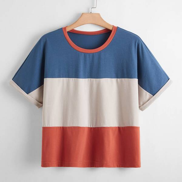 

Plus Cut And Sew Tee, Multicolor