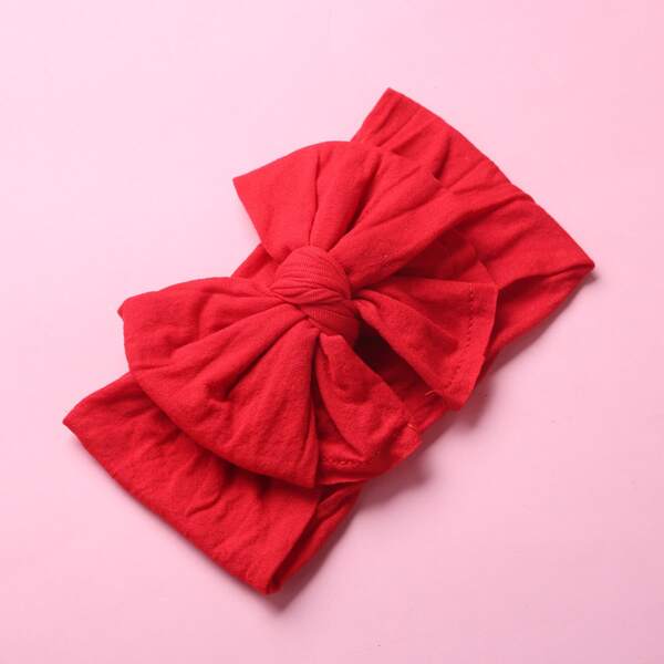 

4pcs Baby Bow Decor Hair Band, Multicolor
