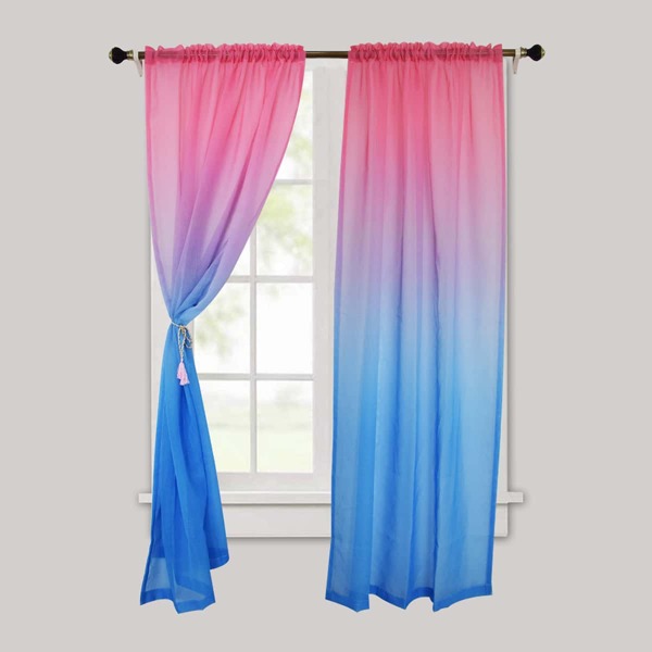 

Gradient Color Single Panel Curtain, Multicolor