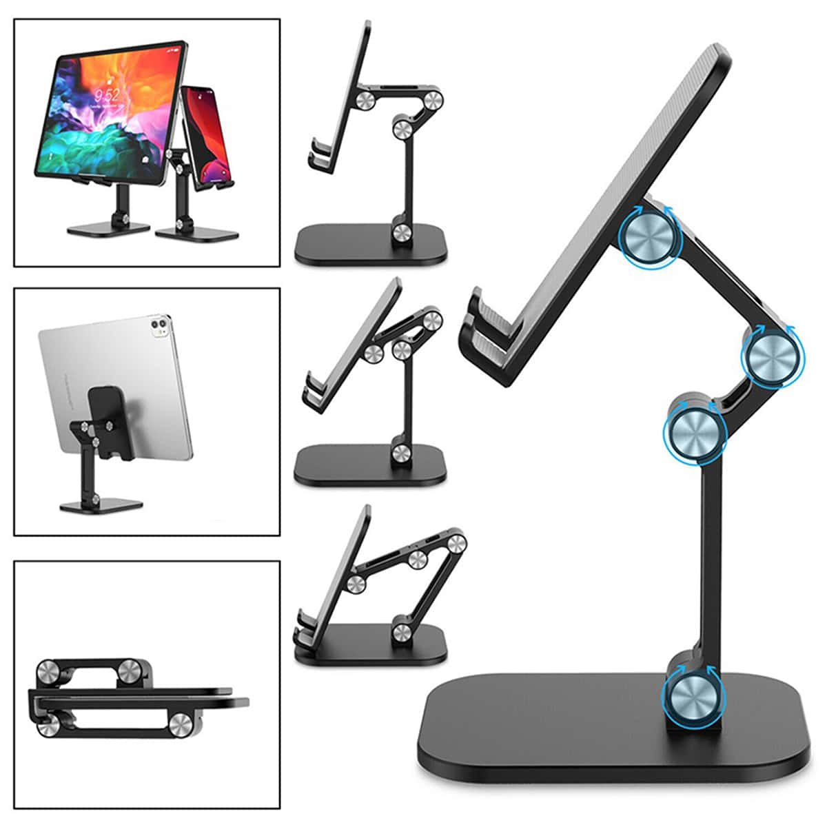 

1pc Solid Phone Holder, Black