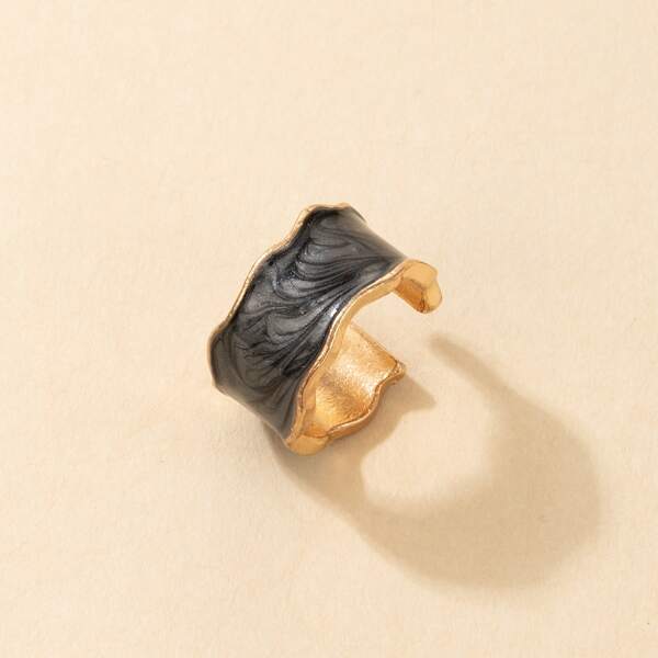 

1pc Cuff Ring, Black