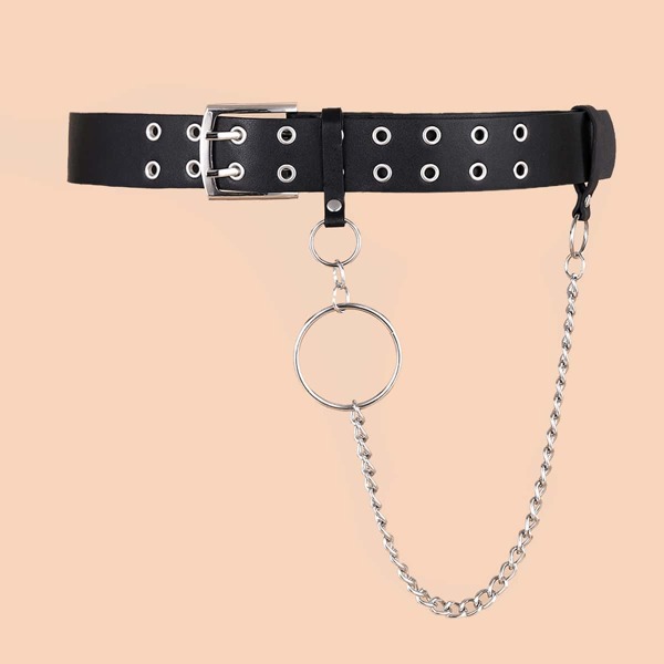 

Chain Decor Belt, Black