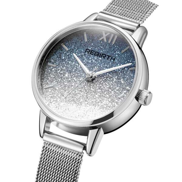

Quicksand Dial Mesh Strap Quartz Watch