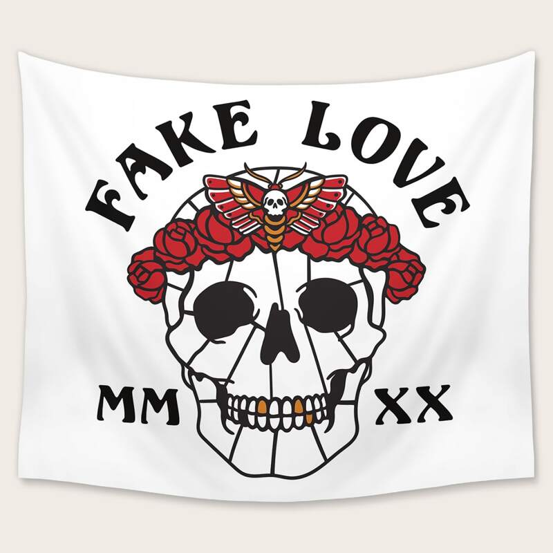 

Skeleton Pattern Tapestry, Multicolor