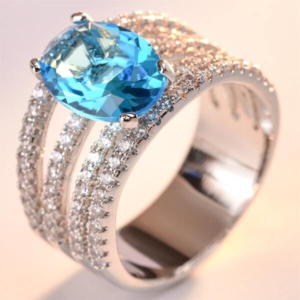 

Zircon Decor Ring, Silver