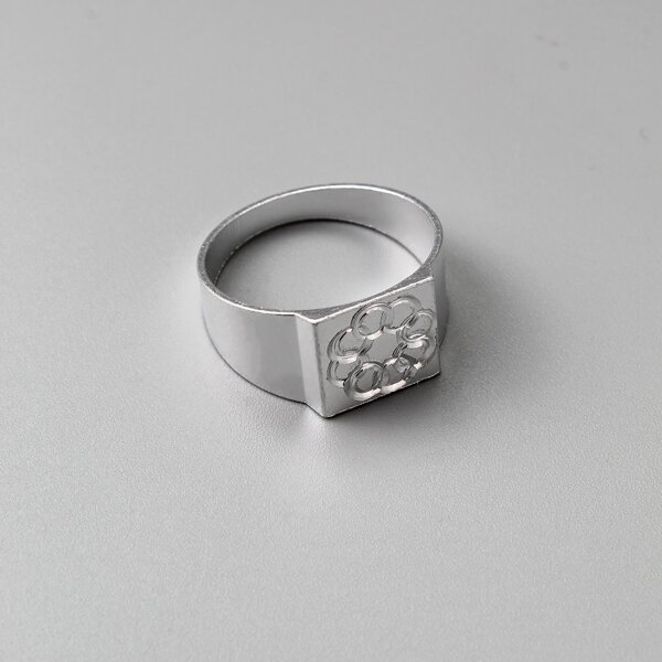 

Men Simple Ring, Silver