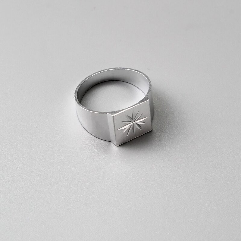 

Guys Simple Ring, Silver