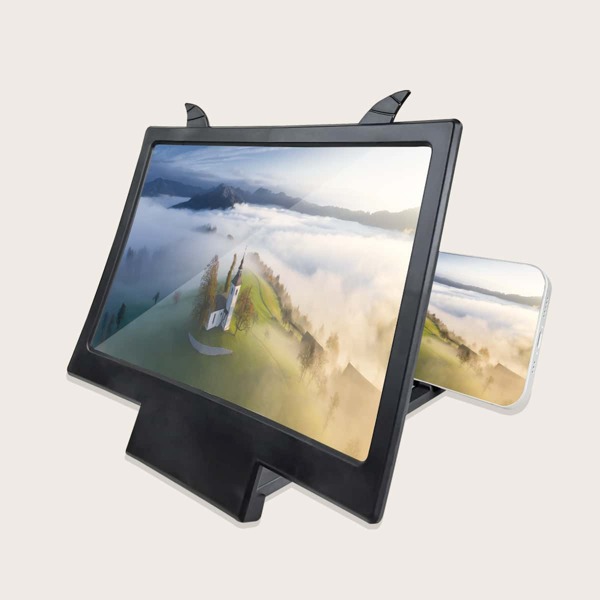 

1pc Phone Screen Magnifier Holder, Black