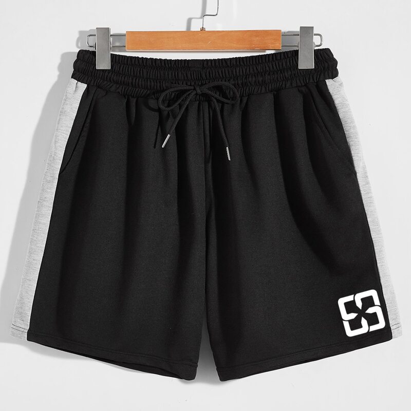 

Guys Graphic Drawstring Shorts, Black