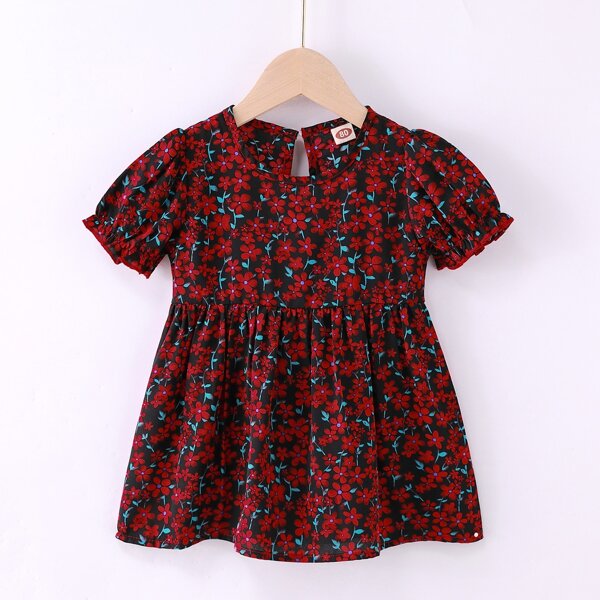 

Baby Girl Ditsy Floral Smock Dress, Multicolor