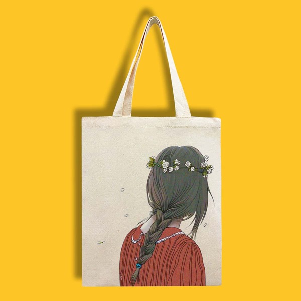 

Figure Graphic Shopper Bag, Beige