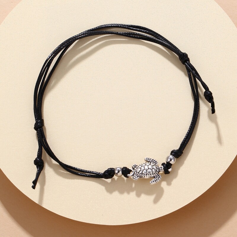 

Animal Decor String Bracelet, Black