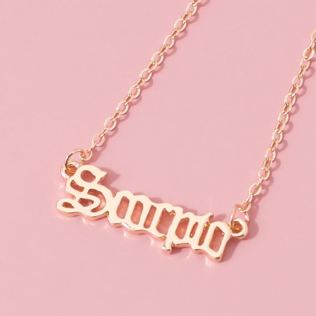 

Letter Pendant Necklace, Gold