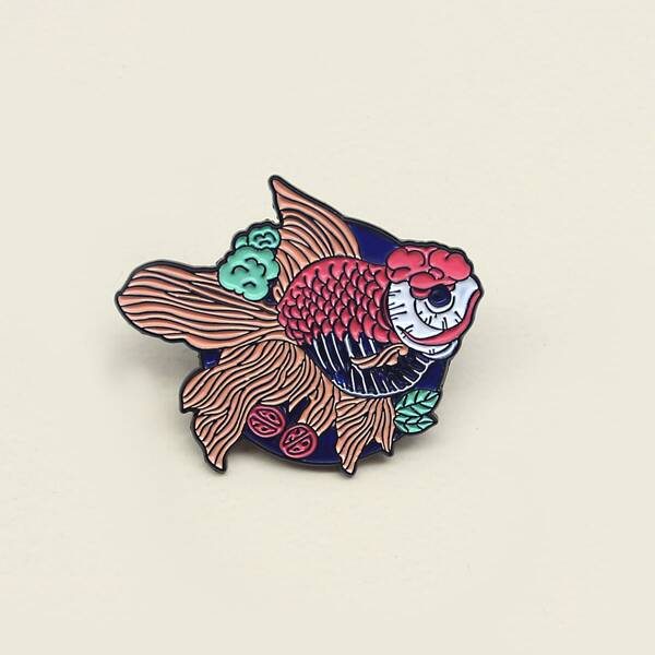 

Animal Pattern Brooch, Multicolor