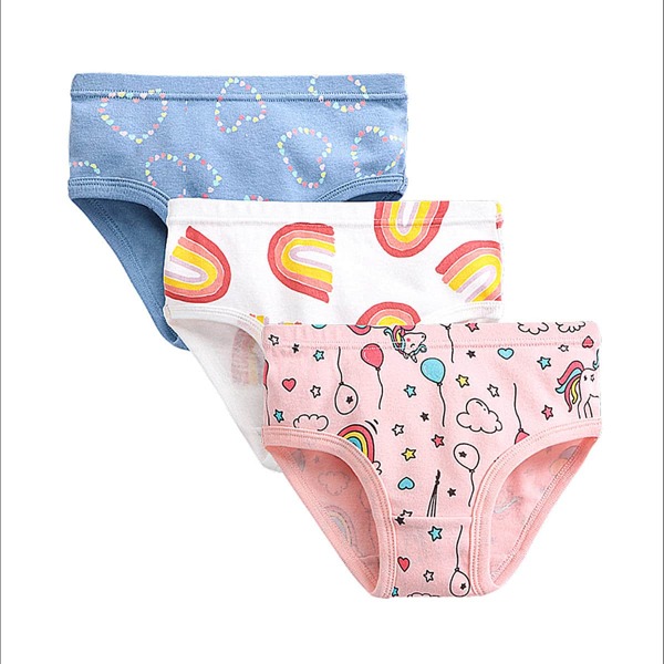 

Toddler Girls 3 Pack Cartoon Graphic Underwear, Multicolor