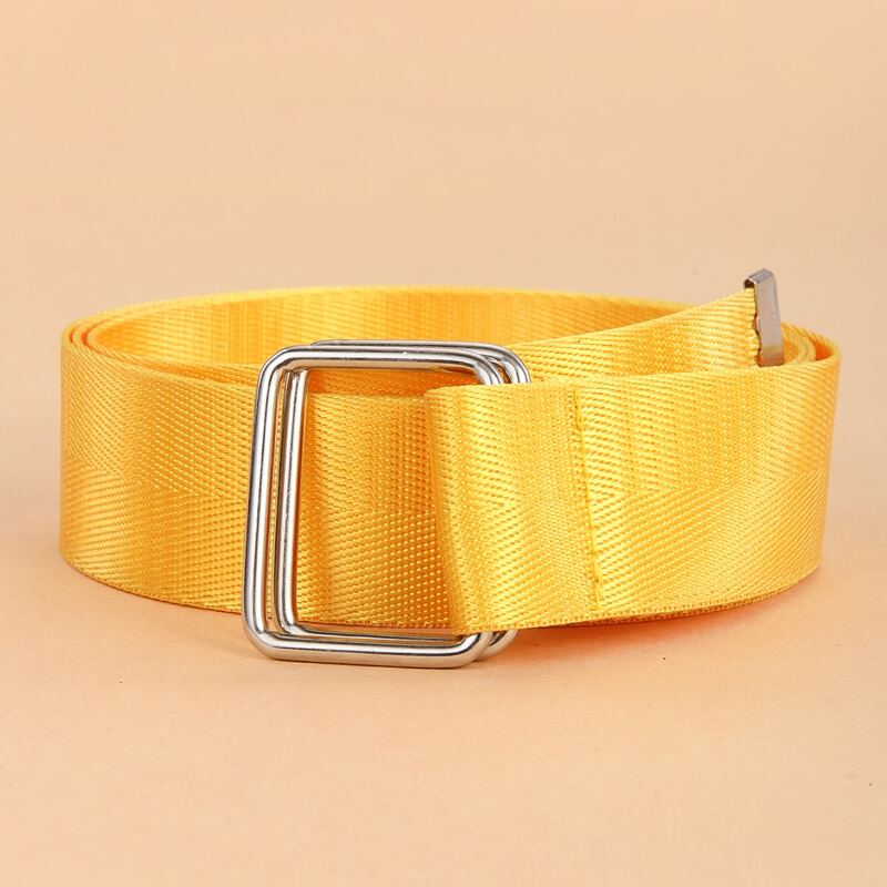 

Square Buckle Tape Belt, Yellow