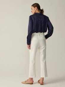 MOTF PREMIUM 100% SILK GRADE 6A 22MM SHIRT - Navy Blue - View 2