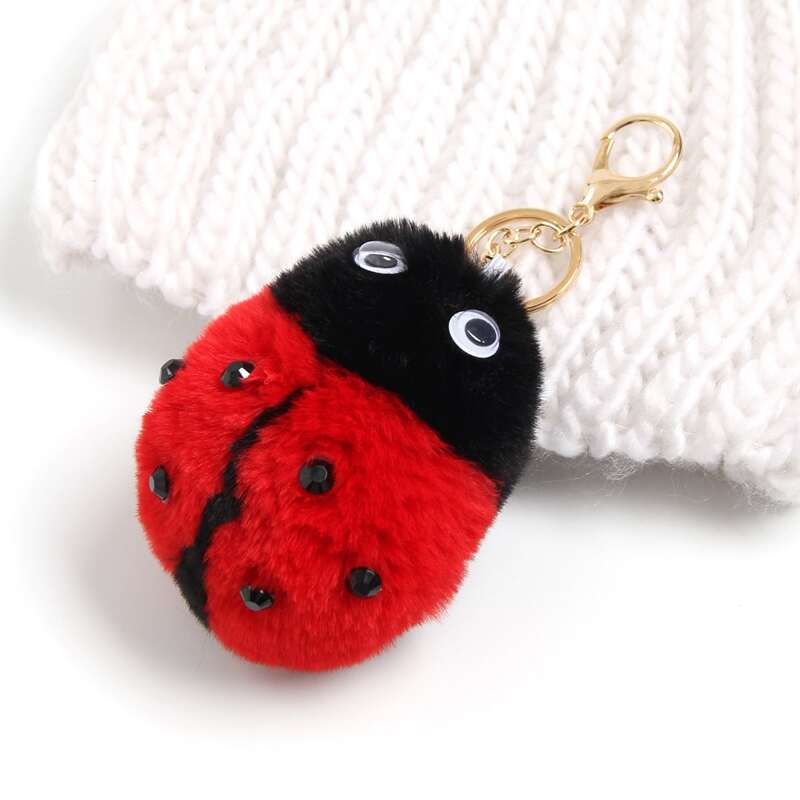 

Ladybug Pendant Keychain, Red