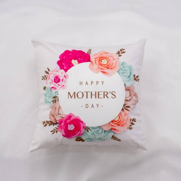 

Slogan Graphic Mother's Day Cushion Cover Without Filler, Multicolor
