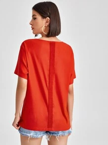 Idioma Studio 落肩後打褶素色T恤