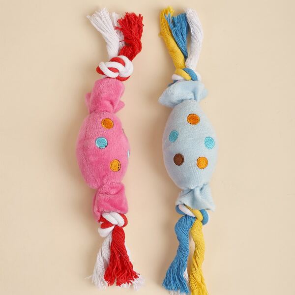 

1pc Candy Shaped Random Color Pet Sound Toy, Multicolor