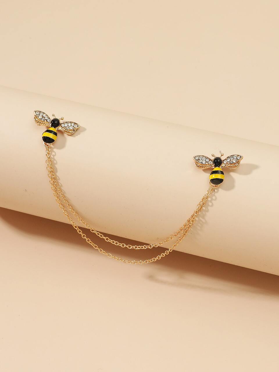 1pc Personalized Simple Fashion Delicate Cute Bee Shaped Brooch