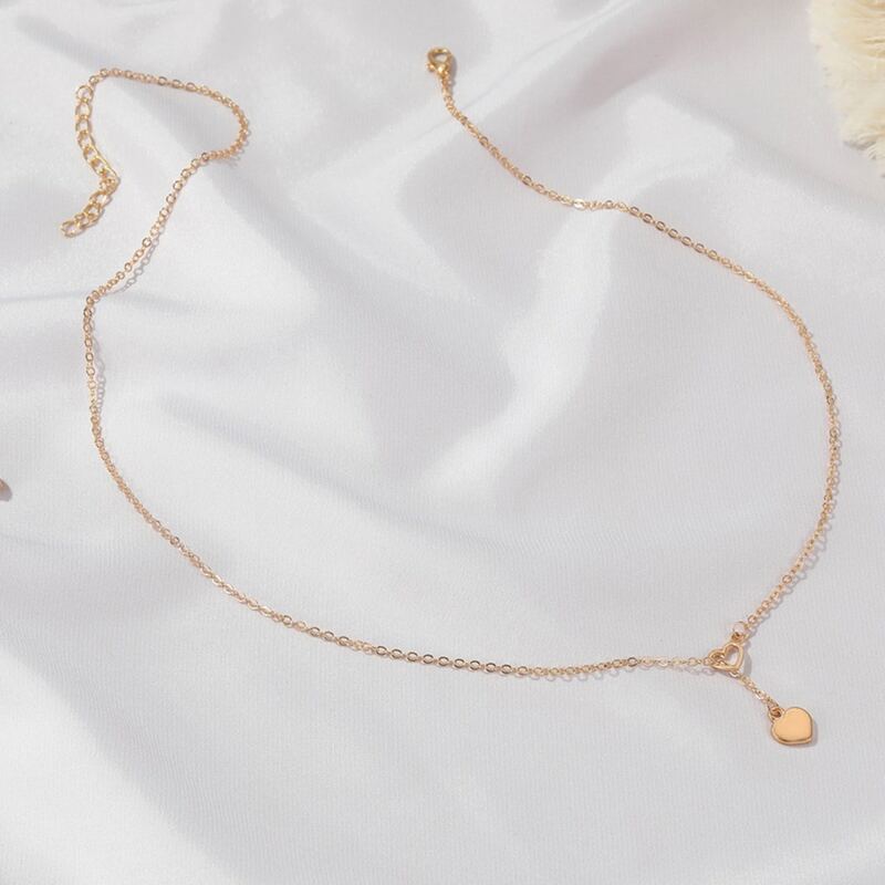 

Heart Y Lariat Necklace, Gold