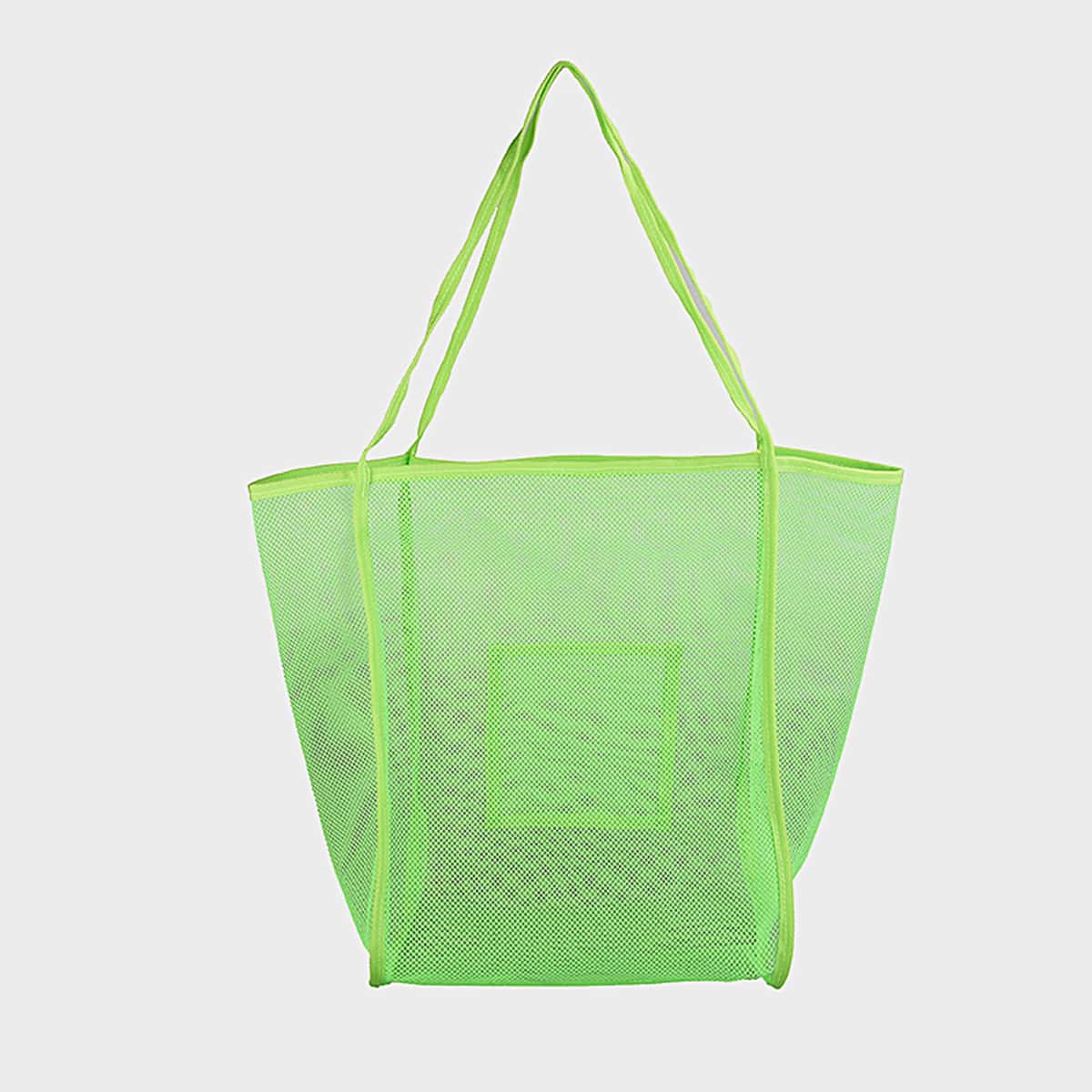

Neon Mesh Tote Bag, Lime green
