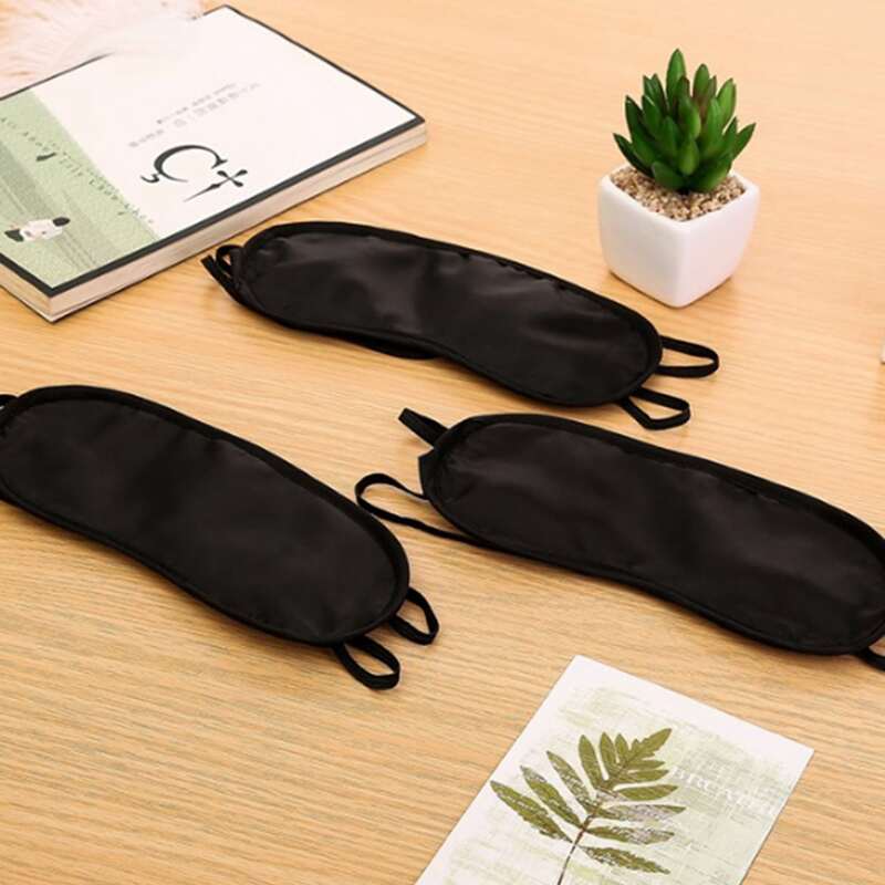 

1pc Solid Disposable Eye Cover, Black