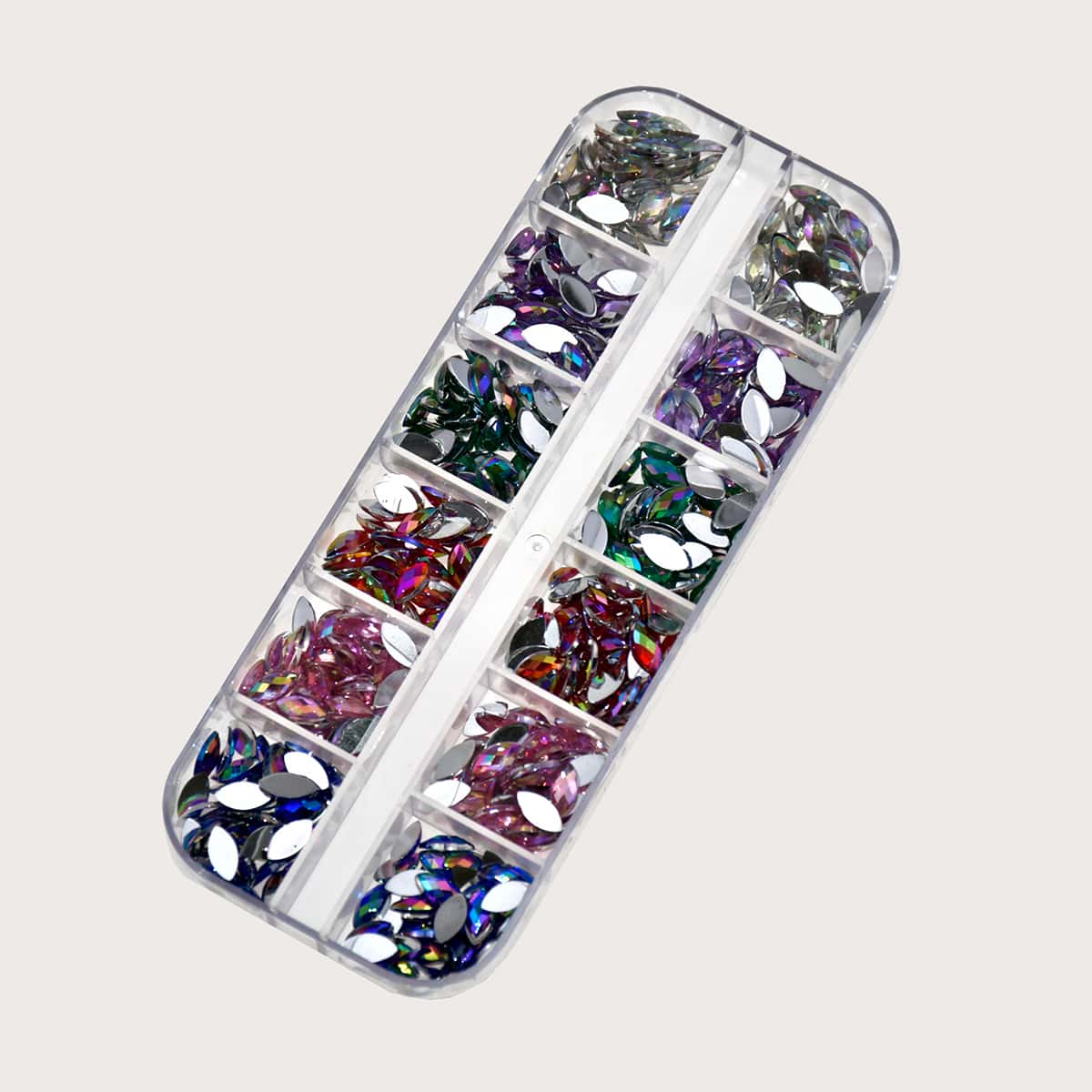 

1box Rhinestone Nail Art Decoration, Multicolor